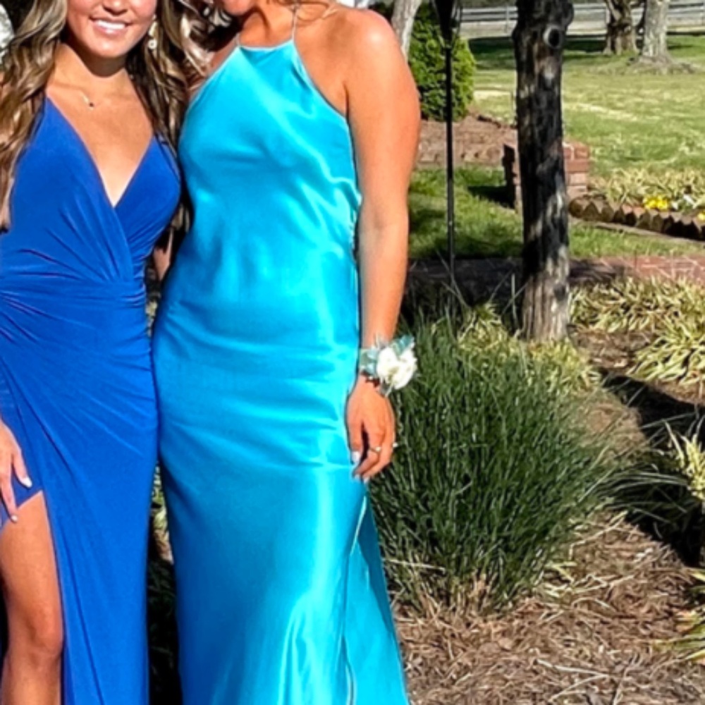 Long silky fromal dress